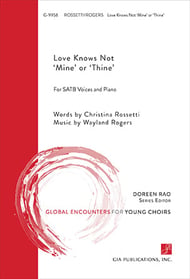 Love Knows Not 'Mine' or 'Thine' SATB choral sheet music cover Thumbnail